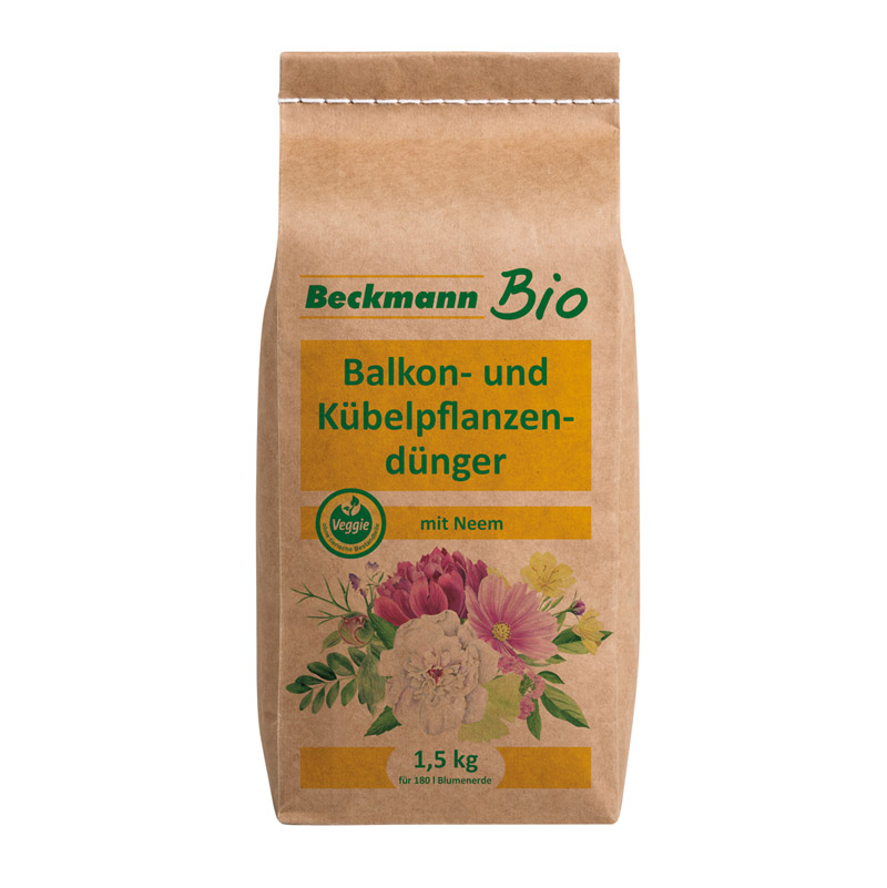 BIO Balkon / Kübelpflanzendünger mit Neem Beckmann 1,5 kg